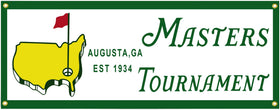 Salmophy Golf Masters banner flag Augusta for outdoor yard decor and party display.