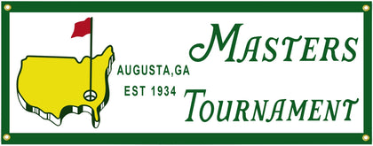 Salmophy Golf Masters banner flag Augusta for outdoor yard decor and party display.