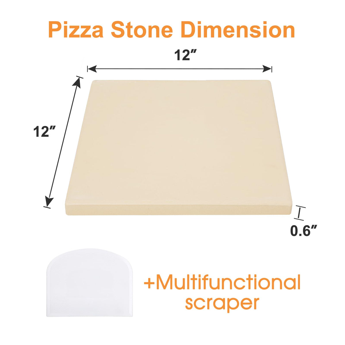 Salomayes travel-friendly baking stone for camping and backyard BBQs.