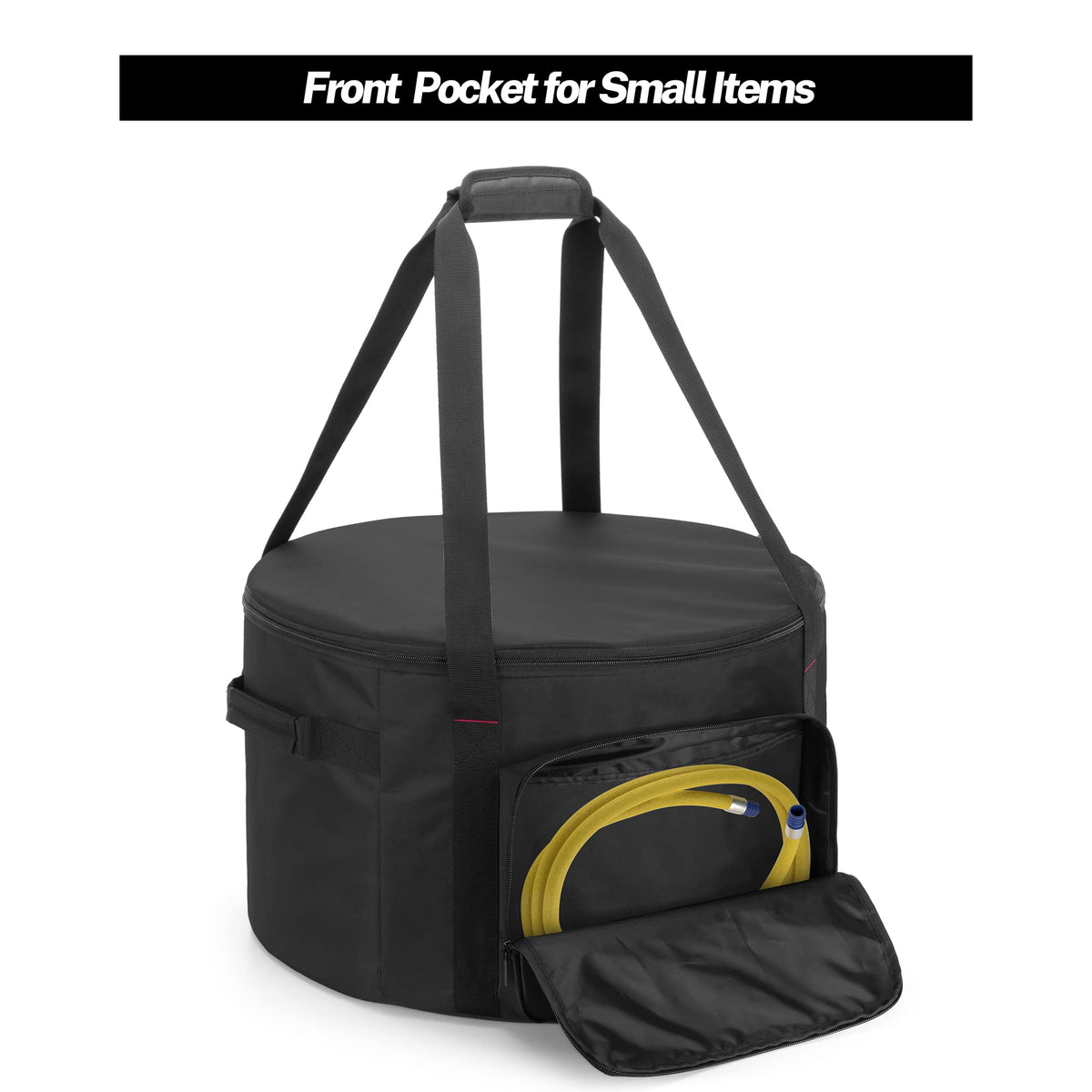 Samdew bag uses water-resistant nylon to protect your pit during transit.