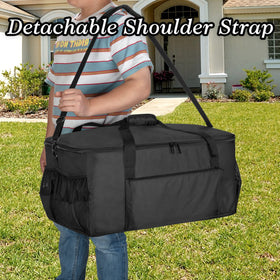 samdew grill bag sturdy carry handles for quick from-car to-yard transport.