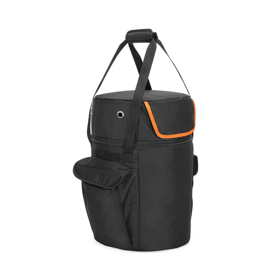 Samddew 20lb propane tank bag with tabletop feature for convenient outdoor meals.
