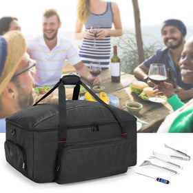 Samdew barbecue bag water-resistant nylon protects grill outdoors