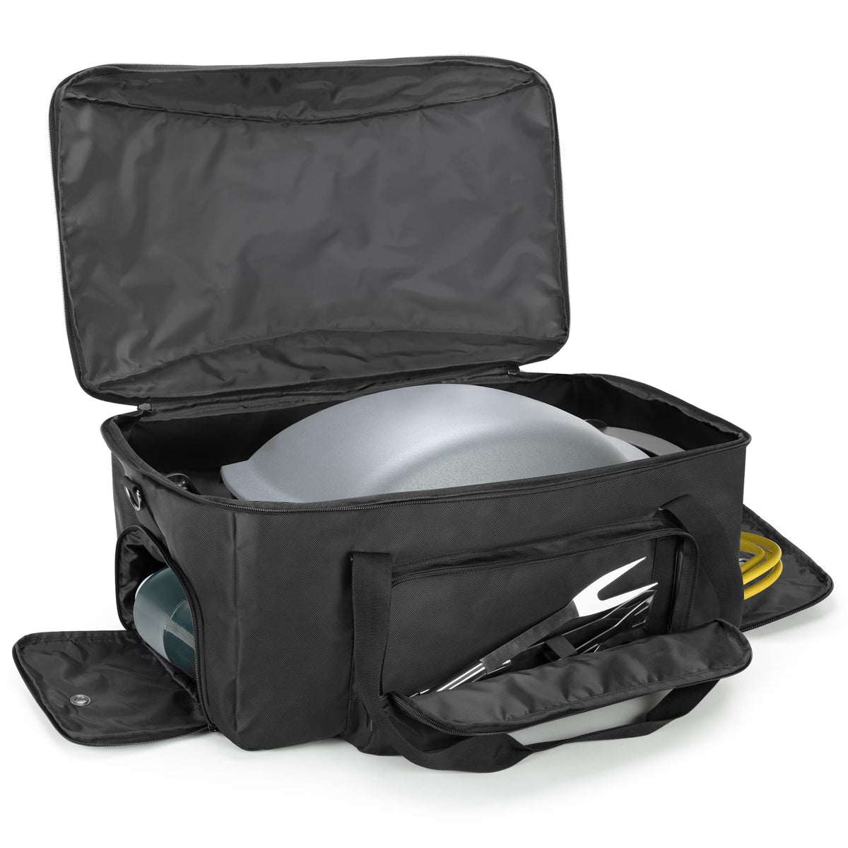 Samdew barbecue bag main compartment for Weber Q1400 keeps grill secure during travel