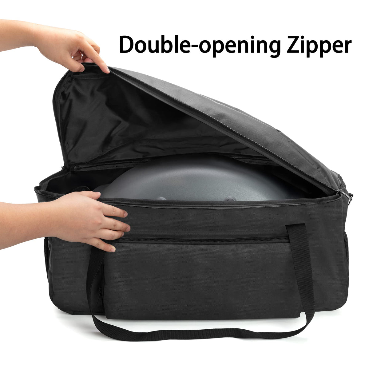 Samdew barbecue bag side pocket stores 1-pound propane cylinder for convenient camping