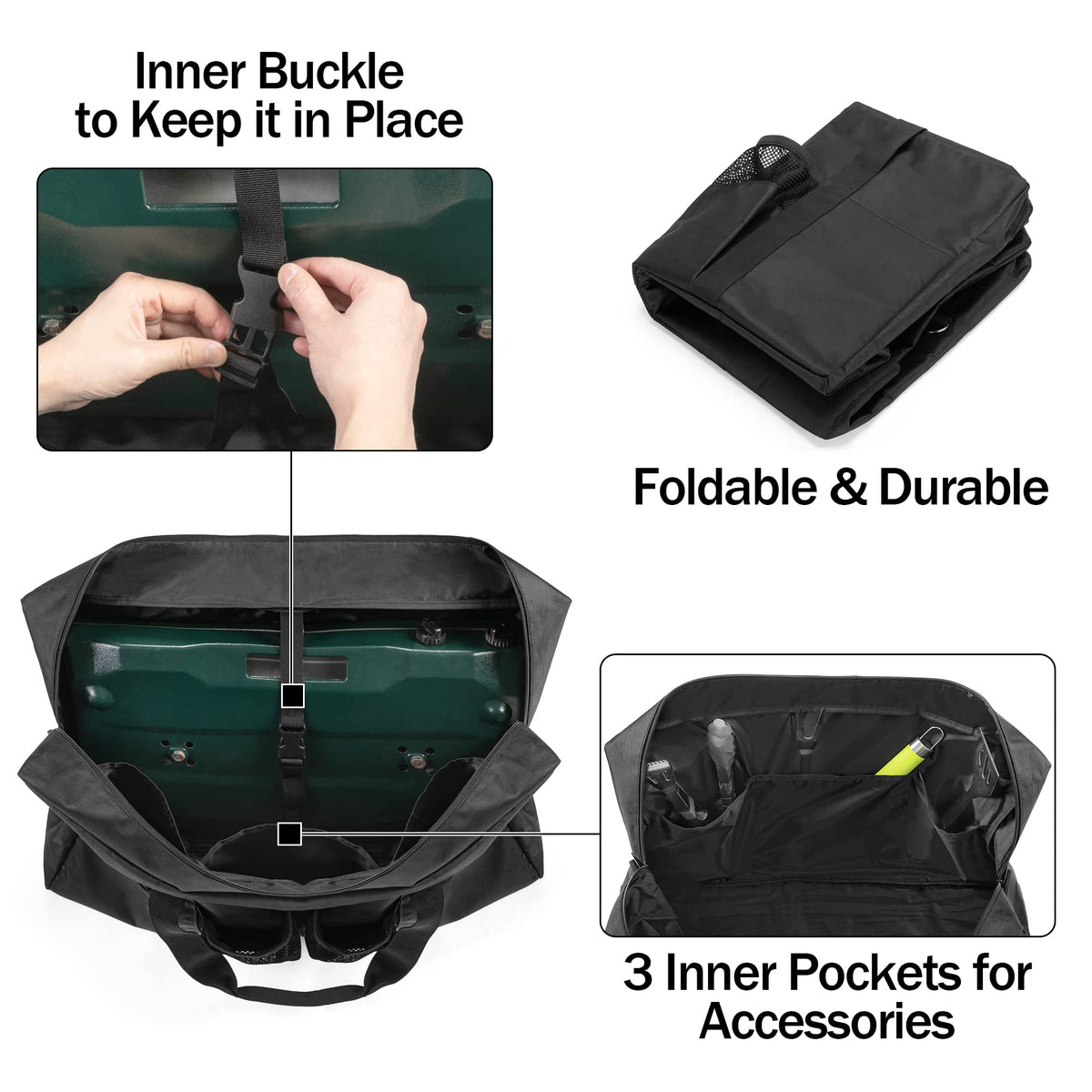 samdew Camp Stove Carry Case side pockets ready for tools and accessories