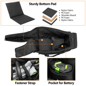 Samdew chainsaw carrying case front pocket layout keeps tools organized