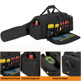 Samdew chainsaw carrying case with straps and padded handles for comfortable carrying