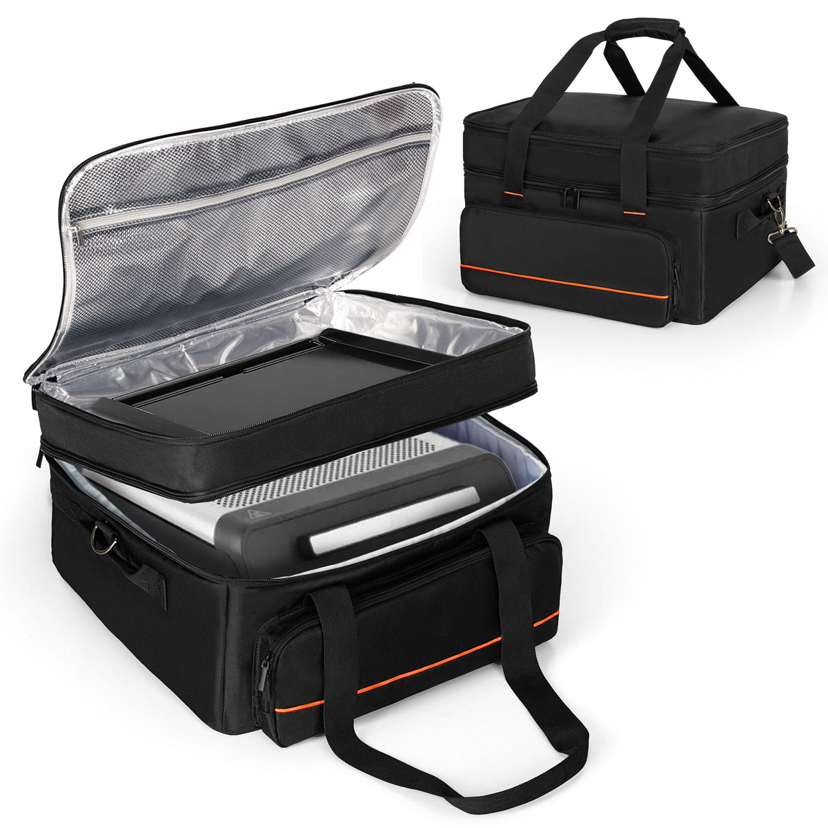 samdew double-layer grill bag for Ninja GR101, closed and ready for transport