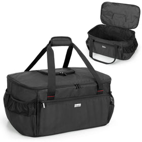samdew grill bag top zipper opening for easy lift and access