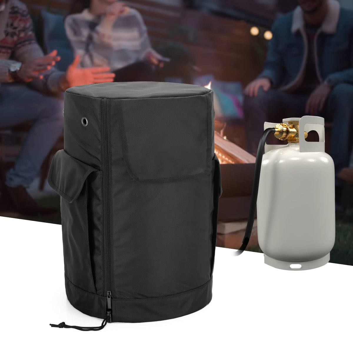 Samdow black tank cover bag-only design protects the tank outdoors.