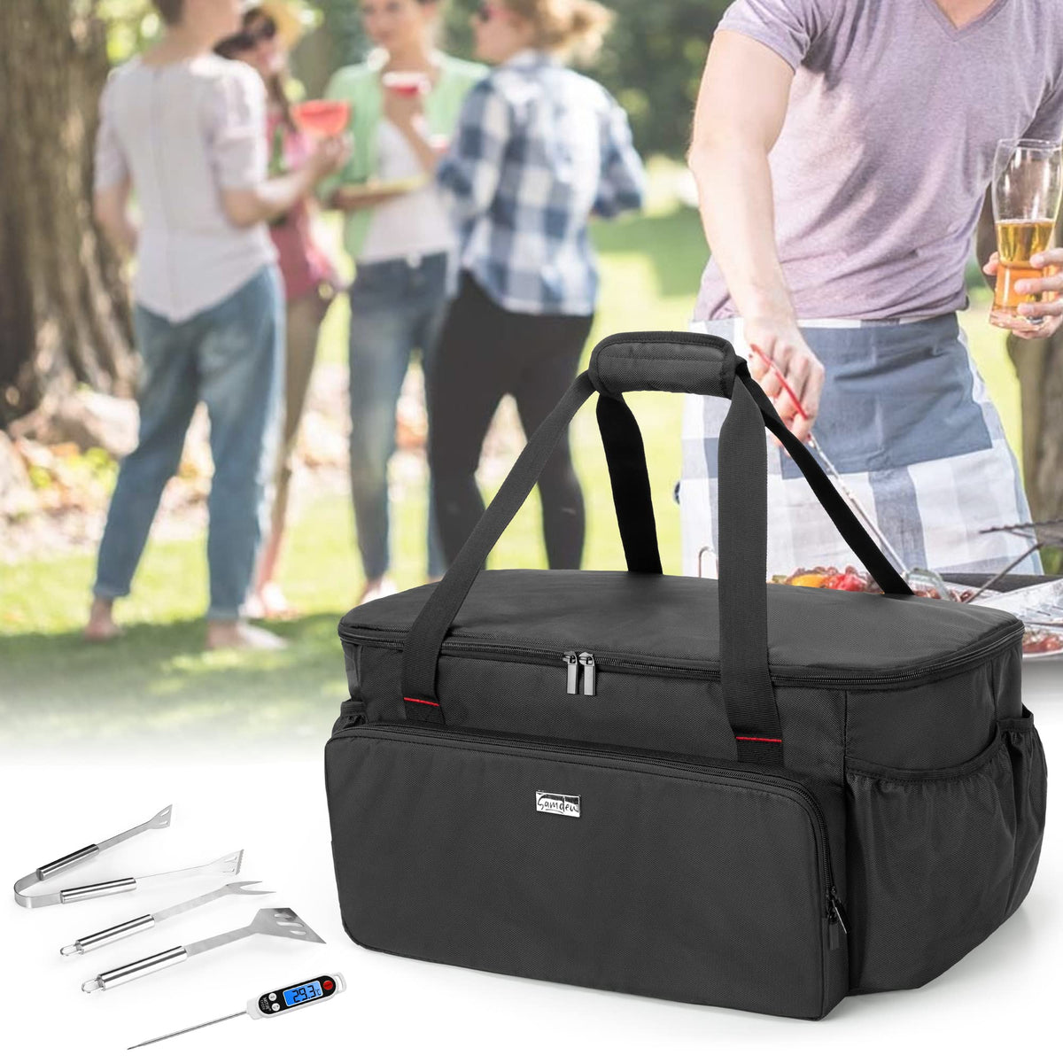samdow grill bag dimensions 23-5 x 14-1 x 10-5 inches for a precise fit.