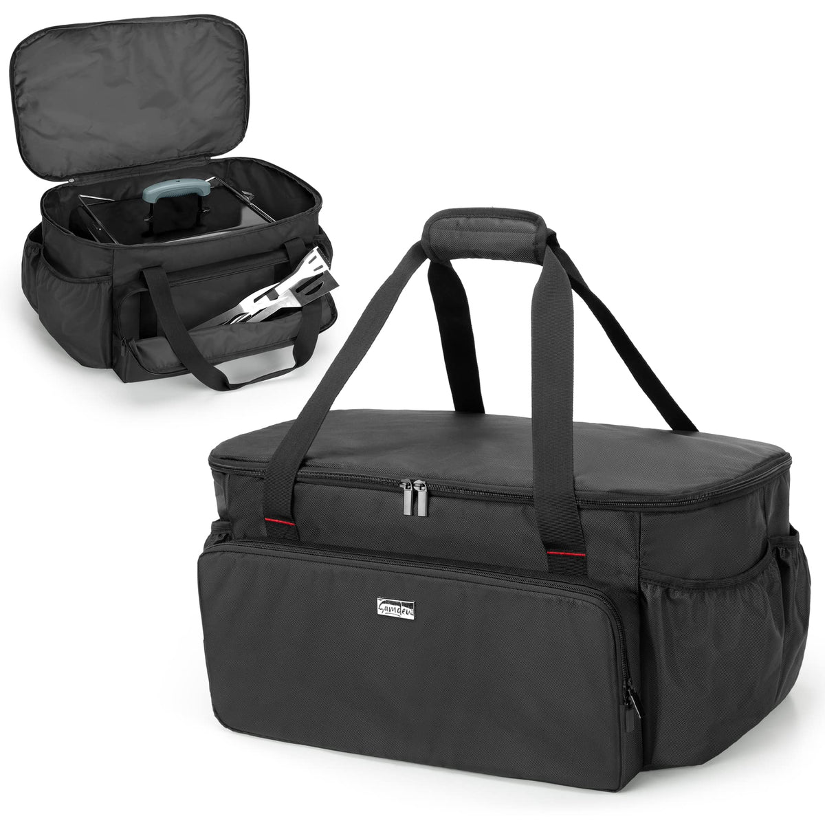 samdow grill bag with dual-zipper top protects your Weber Go-Anywhere grill.