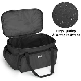 samdow grill bag front pocket stores utensils for easy outdoor grilling.