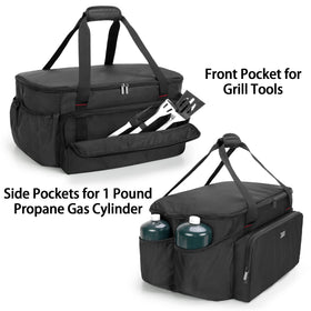 samdow grill bag padded handles for comfortable carrying on outdoor trips.