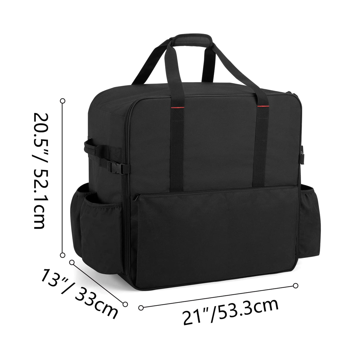 Samdow 21x13x20.5 in bag fits most tabletop griddles.