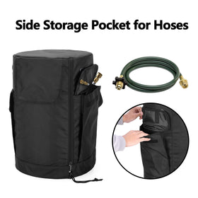 Samdow cover with four ventilation holes promotes airflow around the tank.