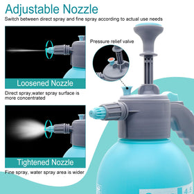 Samguyue adjustable nozzle enables straight stream or fine mist.