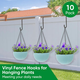Samhard fence hanger close-up showing easy, tool-free installation