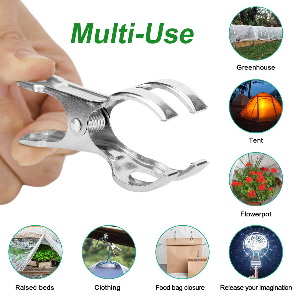 Samhopo wide-mouth clip fits 3/4in to 2in pipes