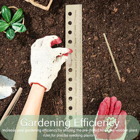 SAMIQU easy-clean seed spacing ruler streamlines seasonal planting tasks.