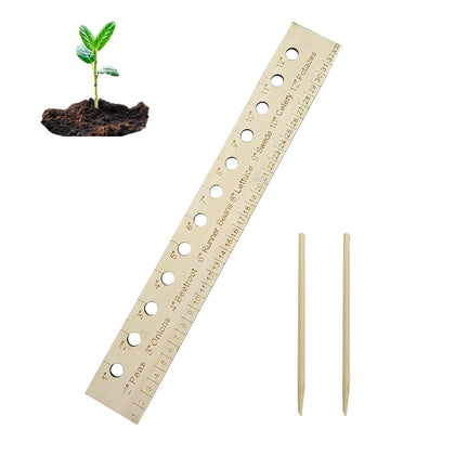 SAMIQU garden seed spacer ruler enables precise row spacing for vegetables.