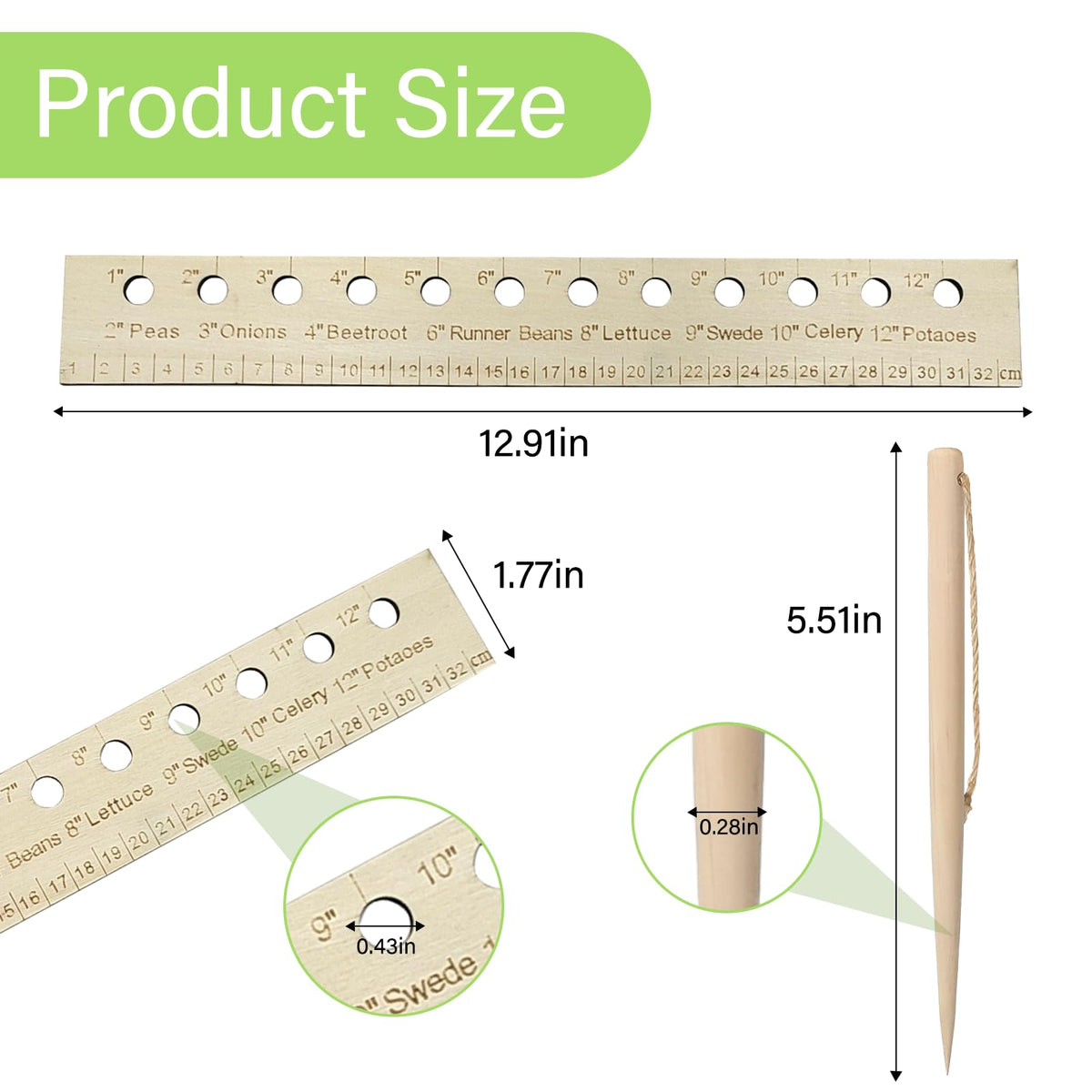 SAMIQU precise spacing guide assists beginners and seasoned gardeners alike.