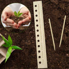 SAMIQU seed dibber with holes guides accurate sowing placement.