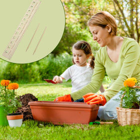 SAMIQU vegetable garden template helps efficient seed placement and planning.