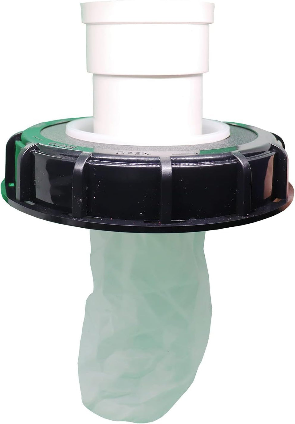 Samou IBC lid filter 165mm on a barrel improves sediment removal for clearer water.