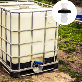 Samou IBC lid filter installed on a DN150 tank for rainwater filtration.
