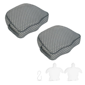 Samplife hot tub booster seat two-pack grey cover for stable, non-floating support.