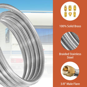 Samplife propane hose with 6 adapters enabling versatile connections for appliances