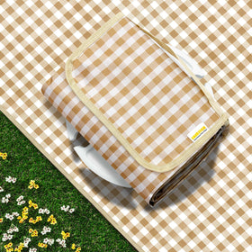 SAMSIER outdoor picnic blanket stretched on grass for a roomy family picnic