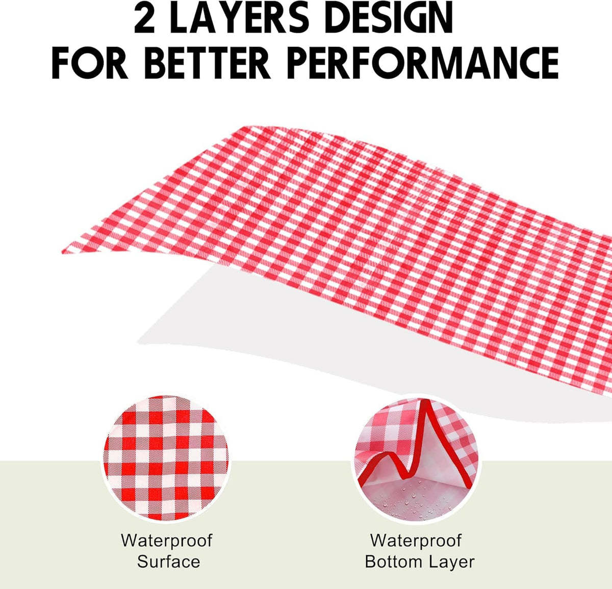 SAMSIER red gingham picnic mat adds timeless style to outdoor gatherings.