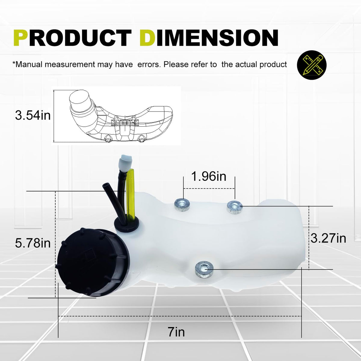 Sanbaiyi A350000780 3-hole grommet ensures a tight seal with the fuel system.