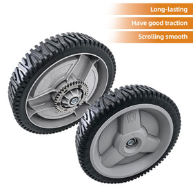 Sanbaiyi 11-inch wheels for HD800HW support steady mowing on uneven terrain