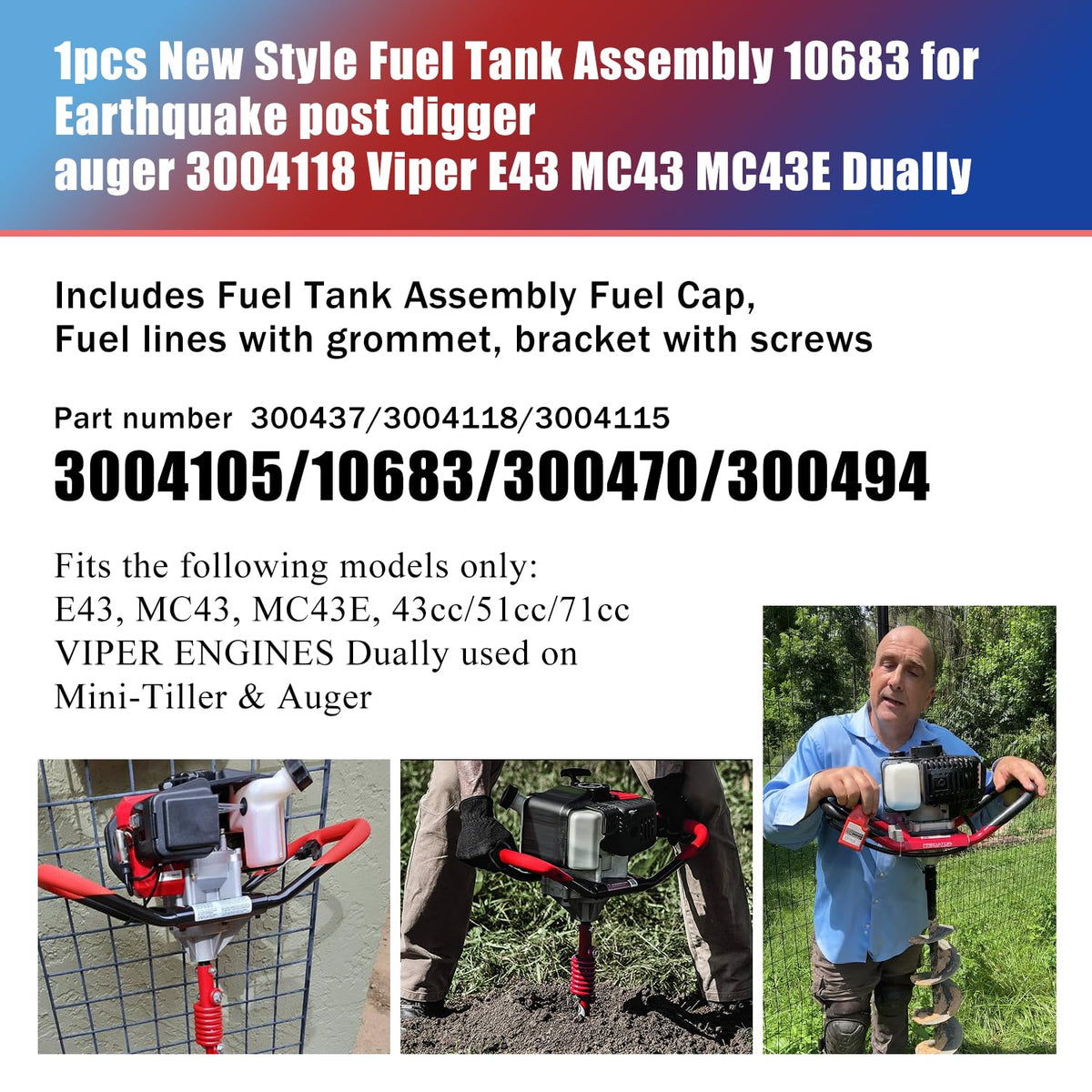 Sanbaiyi fits mini-tiller and auger applications for upgrades.