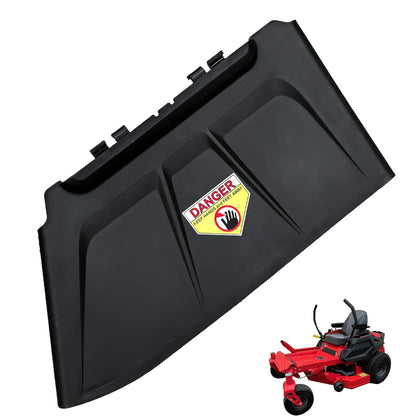 Sanbaiyi side discharge chute front view highlights rugged build for durable lawn care