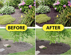 Sanco MulchWorx midnight black finish evokes rich, uniform mulch color.