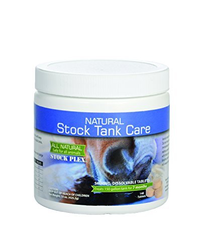 Sanco Industries stock tank care tablets in package for easy maintenance of livestock water