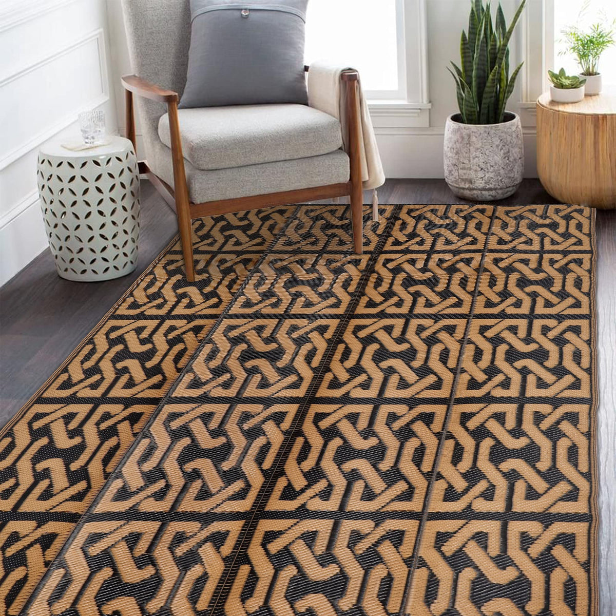 SAND MINE 4x6 rug for porch or balcony.