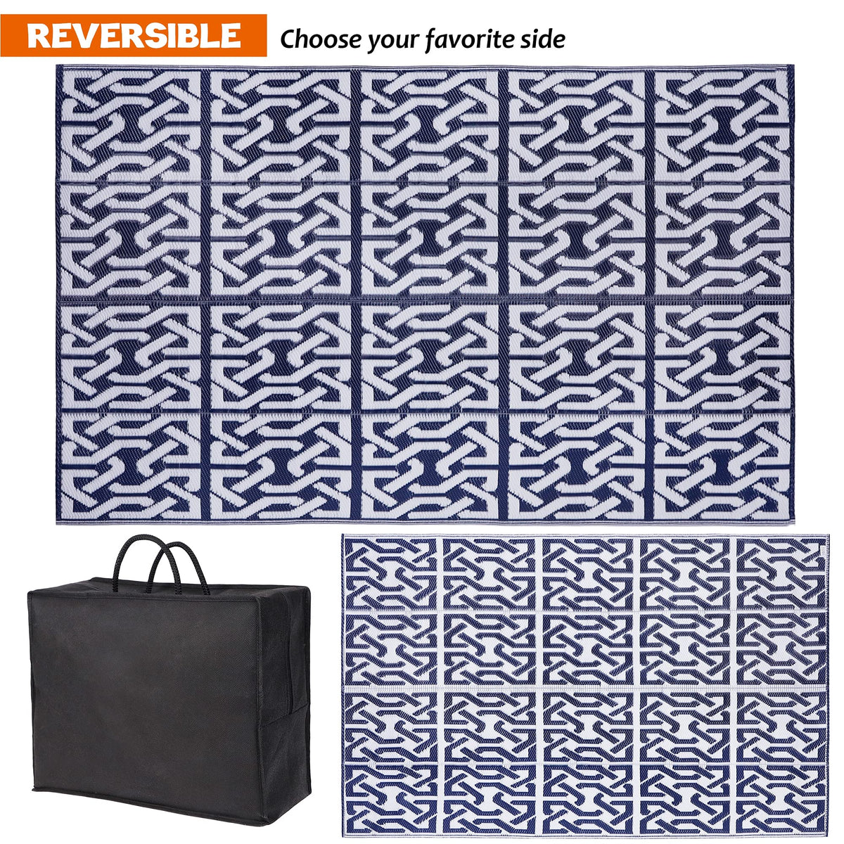SAND MINE 5x8 outdoor rug on beach scene ideal for patios and picnics