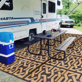SAND MINE 9x18 rug perfect for RV trips.