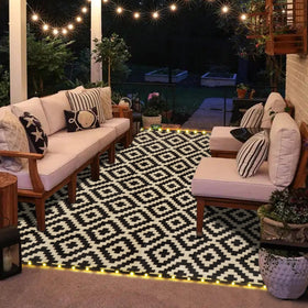 SAND MINE large 8x10 rug offers UV stabilized fade resistance