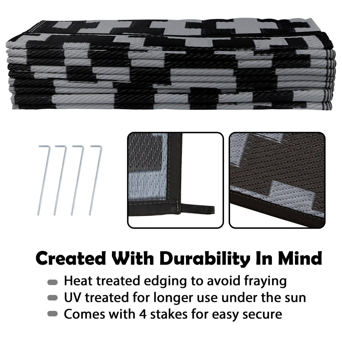 SAND MINE polypropylene construction close-up highlights durable, easy-clean material.