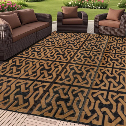 SAND MINE reversible mats on patio with durable outdoor style.