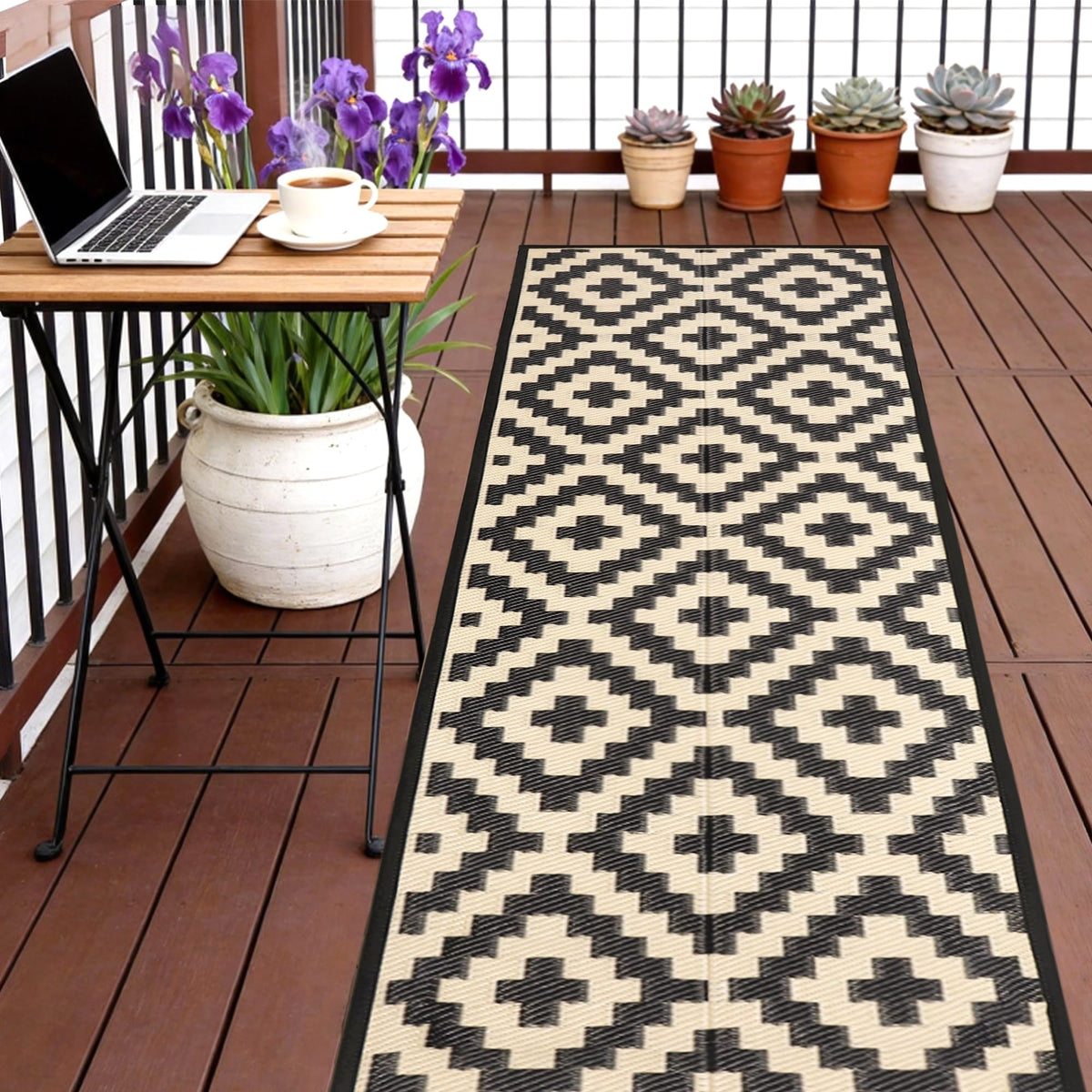 SAND MINE reversible mats – two-sided pattern for versatile outdoor styling