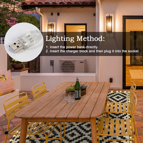 SAND MINE reversible outdoor mat with PVC-covered LEDs protects grass and decks.