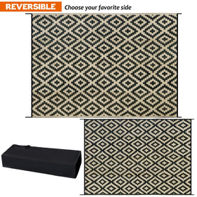 SAND MINE UV-stabilized outdoor rug; fade-resistant for sunny decks.